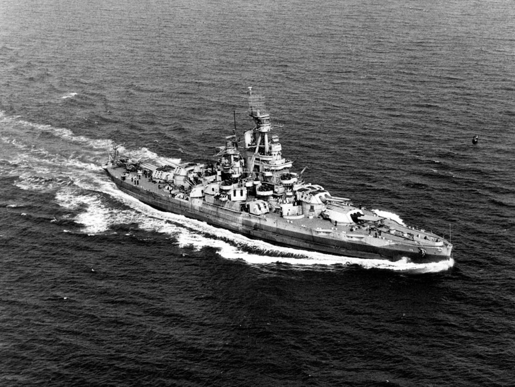 USS Nevada in 1944