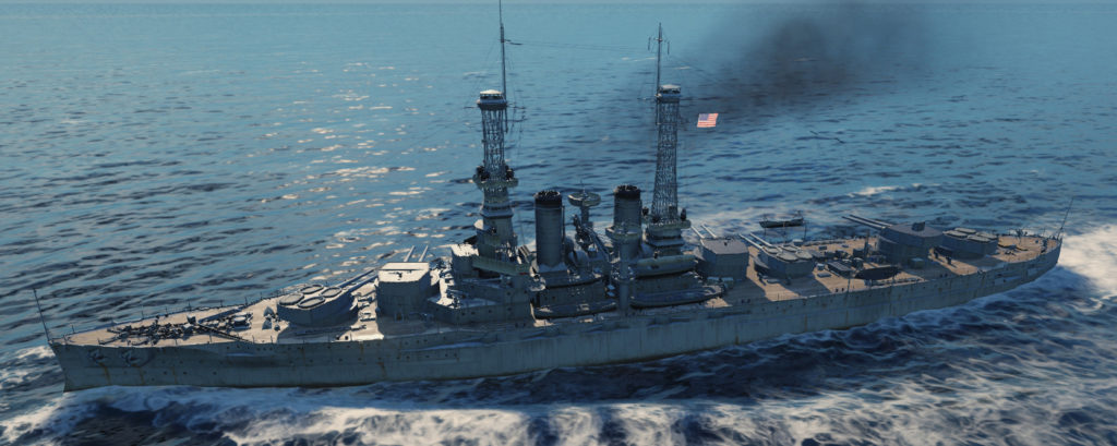 USS Wyoming at sea 