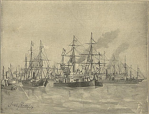 The Rebel fleet sailing to Rio