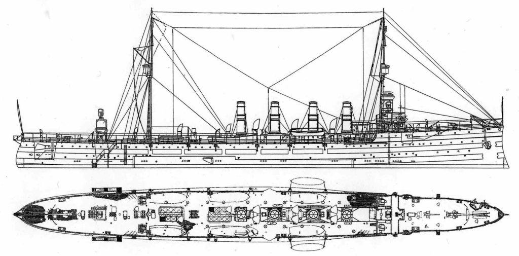 Blueprint of the cruiser