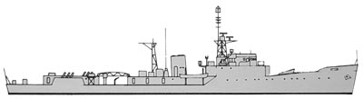 HMS Hardy in 1970