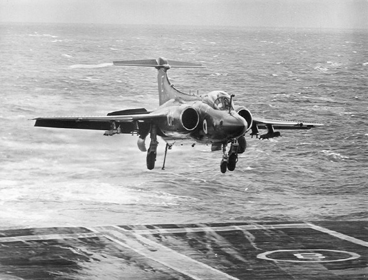 Buccaneer landing on the Eagle in 1971