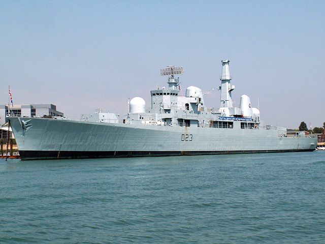 HMS Bristol disarmed at Portsmouth as of today