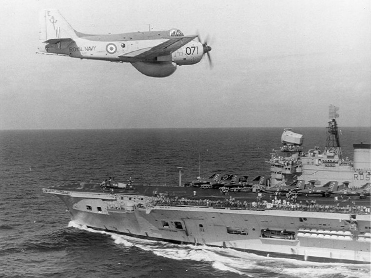 Fairey Gannet over the Eagle in the 1970s