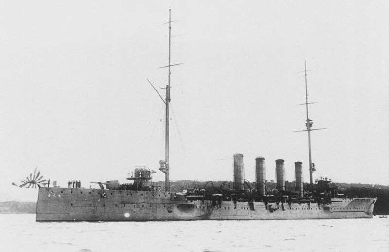 IJN Chikuma at the time of her commission
