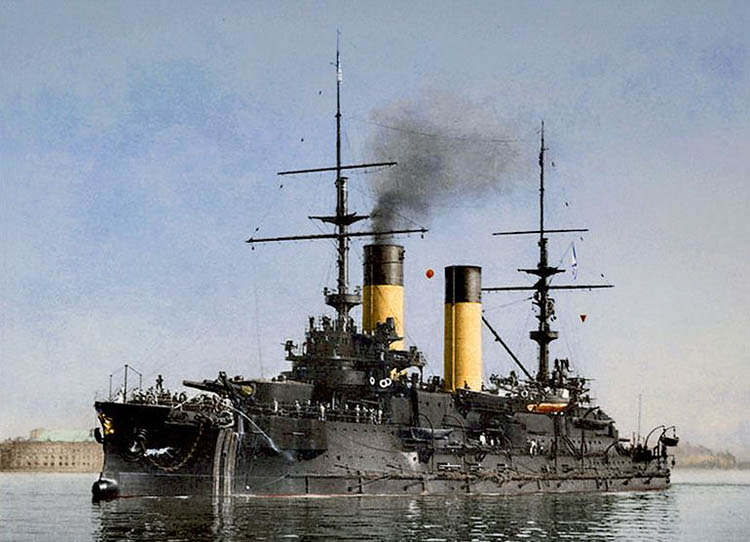 Tsesarevich at Port Arthur in 1904