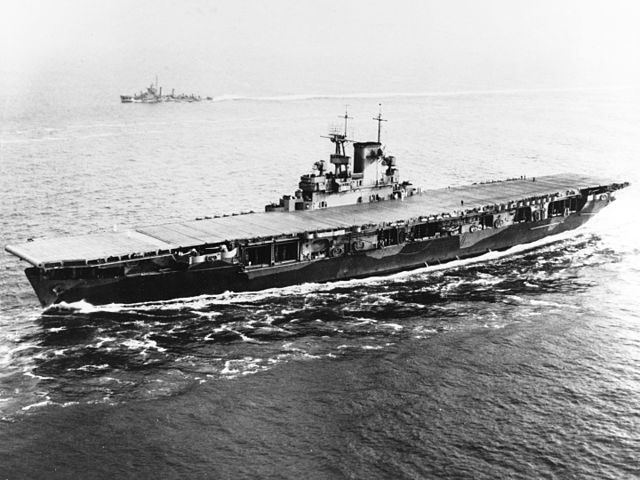 USS Wasp entering Hampton Roads on 26 May 1942