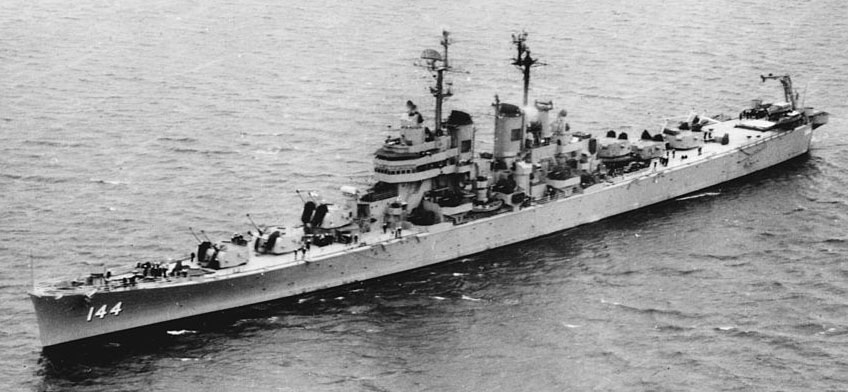 USS Worcester November 1949