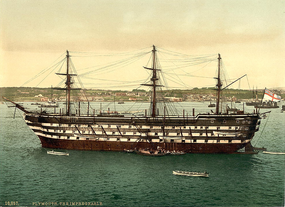 HMS Impregnable in Plymouth