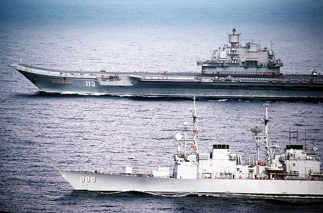 USS deyo and Admiral Kuznetsov