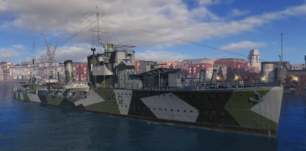 WW II ROYAL NAVY DESTROYER #S96 1/500 MASTERCRAFT HMS IMPULSIVE 
