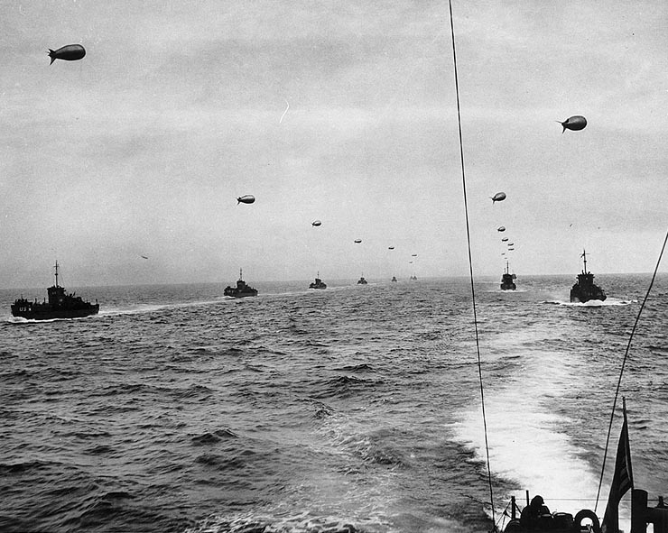 The allied Armada on June 6, 1944