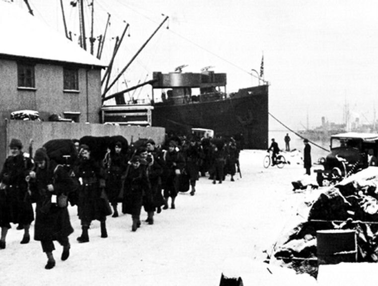 US Troops arrived in Reykjavik in January 1942