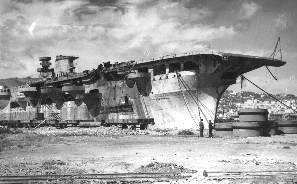 HD photo of the Aquila in La Spezia after the war