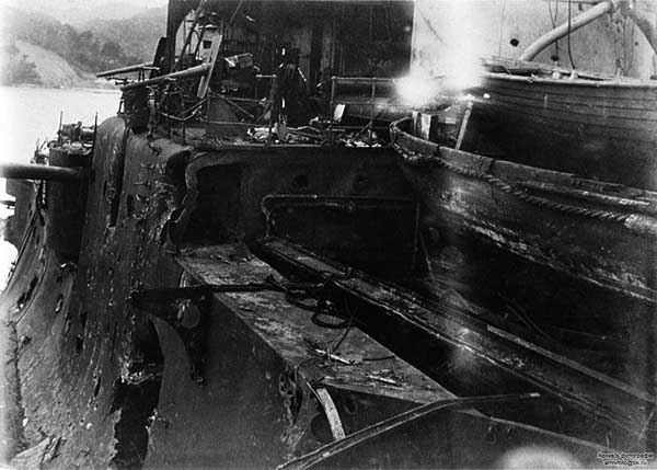 Orel damaged during the battle