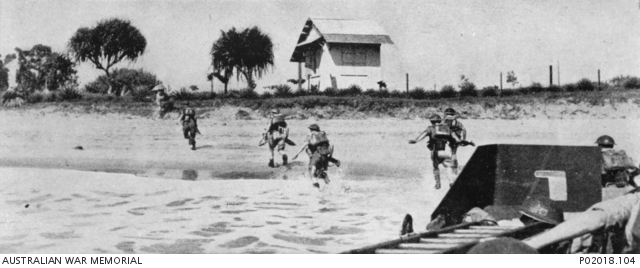 Landing of British troops at Tamatave on LCAs