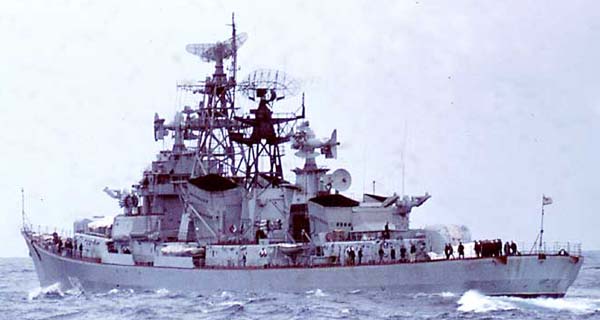 Kashin Class Destroyer Mediterranean January 1970