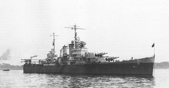USS Wichita general appearance in 1945