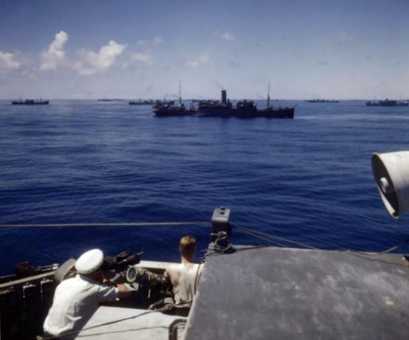 Convoy in the south atlantic