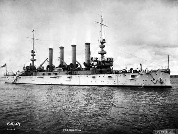 USS Charleston as completed in 1905