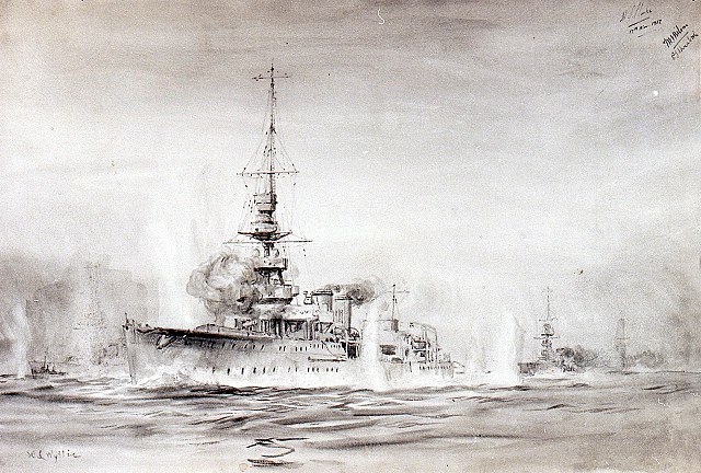 Second Battle of Heligoland, HMS Calypso in action