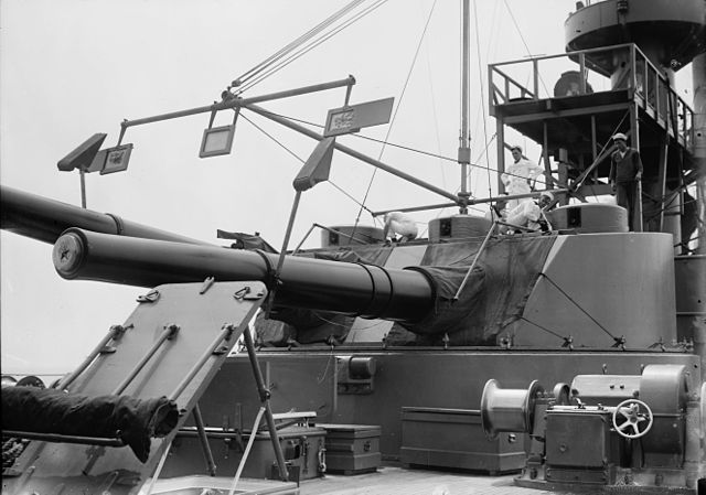 USS Seattle forward turret
