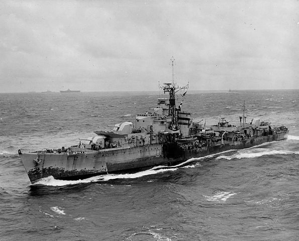 British T-class destroyer, 1945