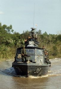 PCF 38 on patrol Cai Ngay river 1972