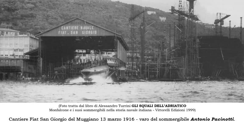 Launch of Pacinotti at the FIAT-San Giorgio Yard