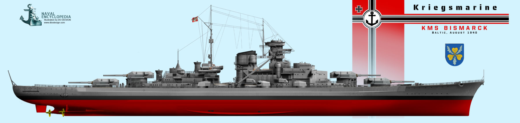 KMS Bismarck in August 1940