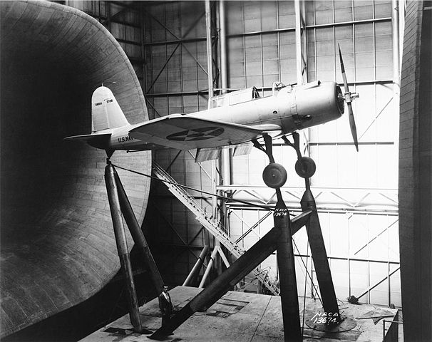 SB2U-1 tested at NACA wind tunnel facility, 24 Sept. 1937