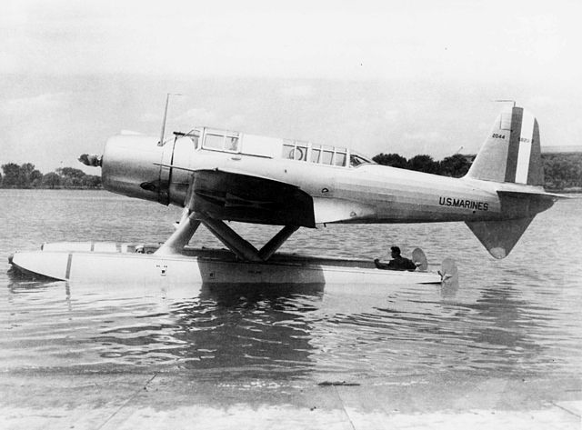 SB2U-3 floatplane version prototype, NAN-7-62 1937