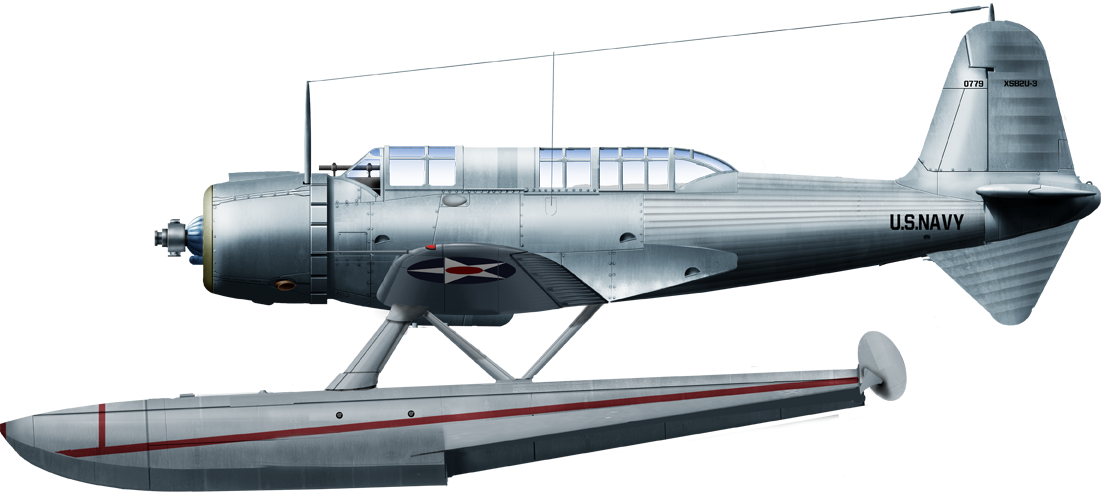 The only floatplane version, alternative prototype of the SB2U-3 in 1938. Colors are prospective
