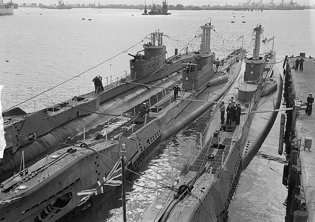Amphion class Submarines in Rotterdam, 1949