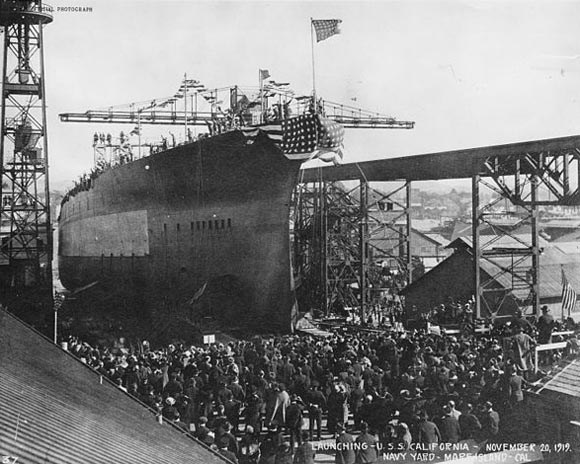 Launch ceremony of USS Tennessee