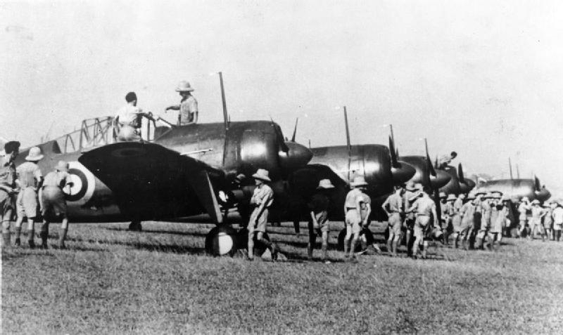 Brewster Buffalos MkI of the RAAF in Singapore, October 1941