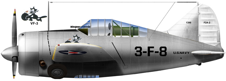 Brewster F2A-2, VF3