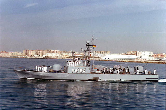 Elster (P6154), a fast attack craft of the Tiger-class