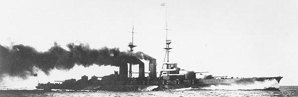 IJN Haruna in sea trials 