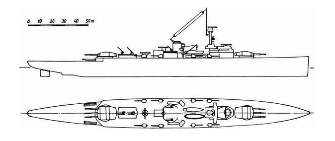 Sketch of Panzerschiff A