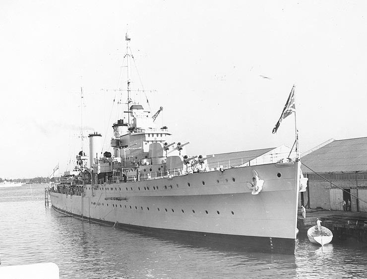 HMS Apollo at Miami, 1938