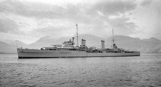 HMS Apollo at Vancouver, 1936