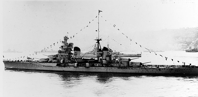Gorizia at a pre-war fleet review