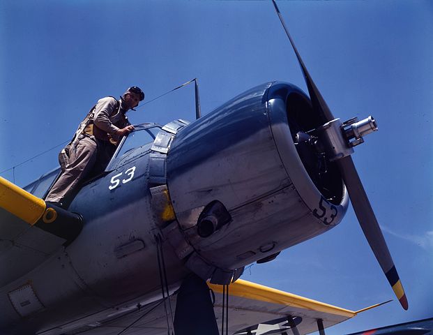 Aviation cadet training at Naval Air Base Corpus Christi, Texas august 1942