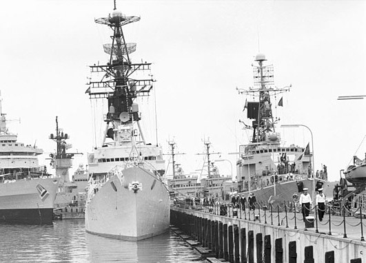 Bouvet at Kiel navy week, 1971