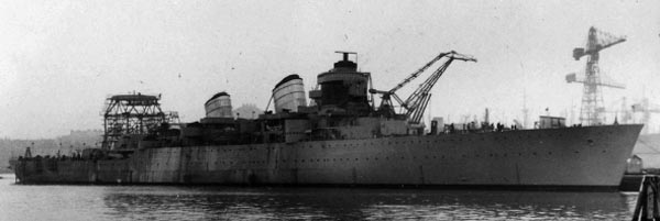 Tre Kronor in completion after launch, 1946