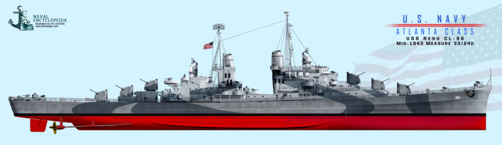 USS Reno late 1943