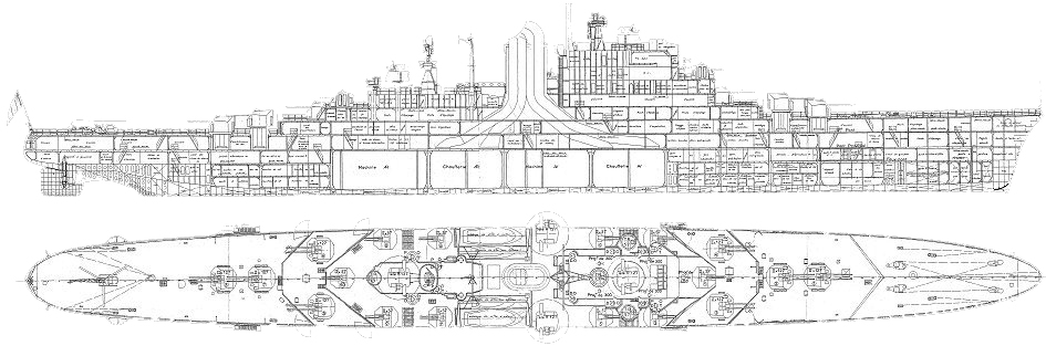 Original blueprint cutaway