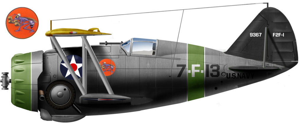 F3F-1 VF-7, USS Wasp, 1940