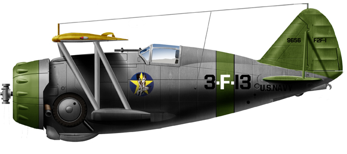 F3F-1 of VF-4, USS Ranger, 1937